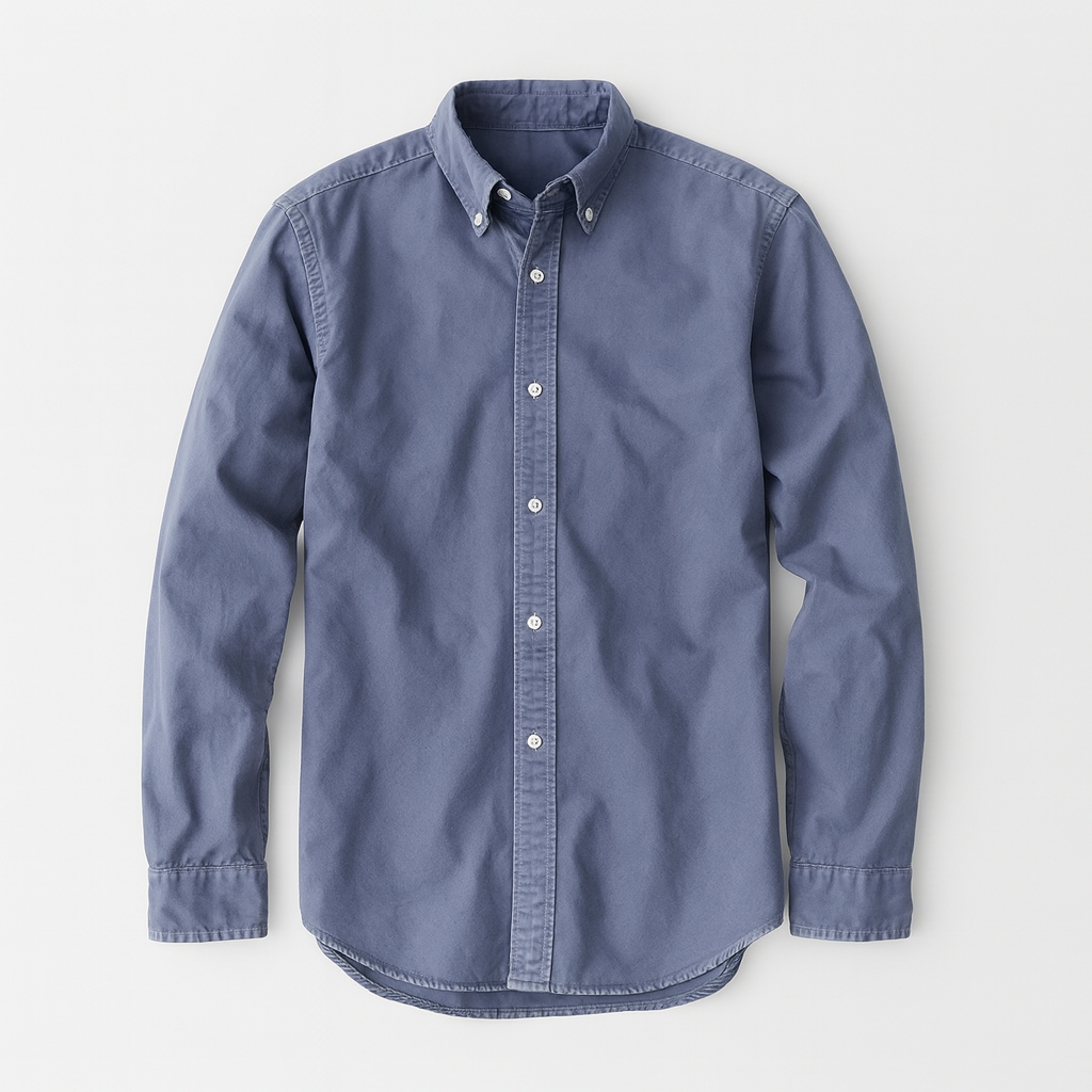 Gray Long  Sleeve Shirt