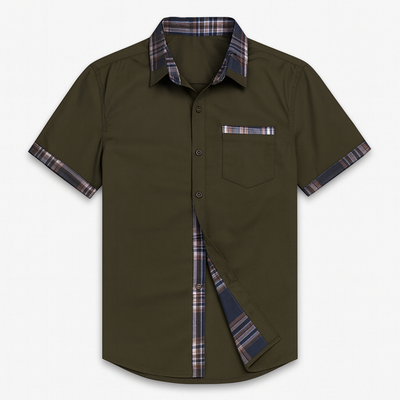 Green Men's short sleeve shirt