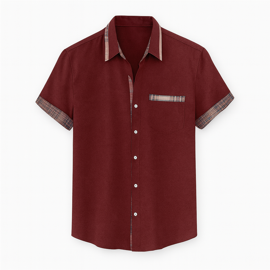 Red Men's short sleeve shirt