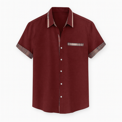 Red Men's short sleeve shirt