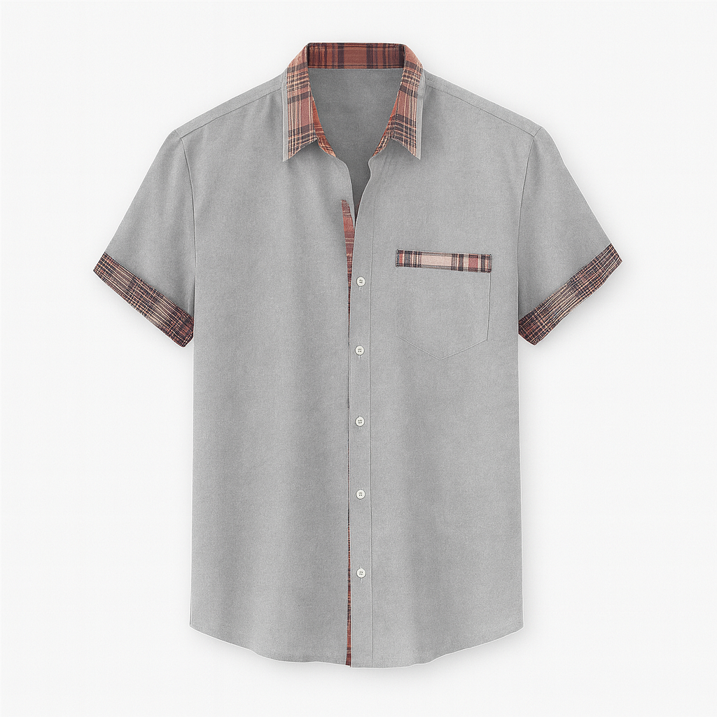 Gray Men's short sleeve shirt