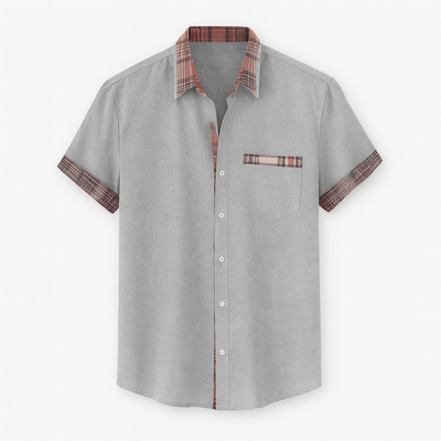 Gray Men's short sleeve shirt