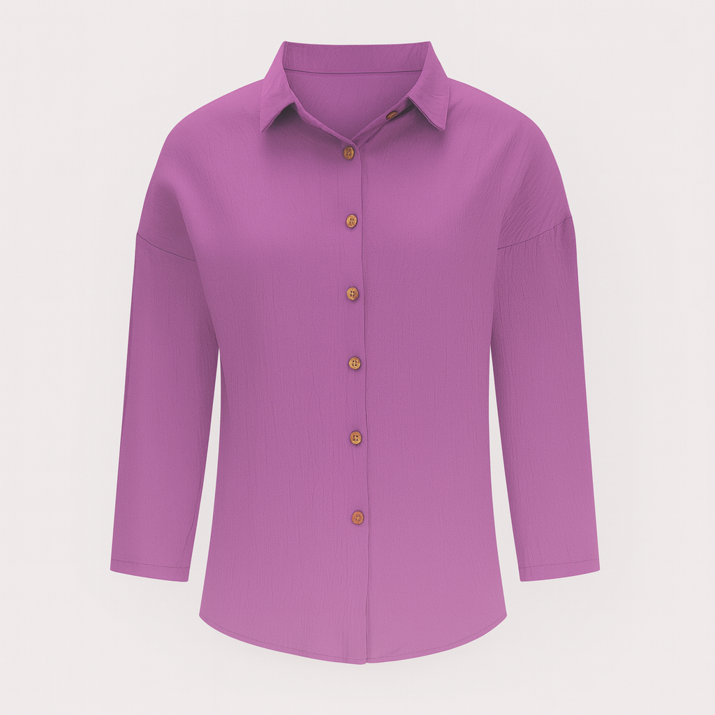 Pink Long Sleeves Button Shirt