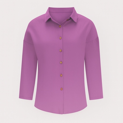 Pink Long Sleeves Button Shirt