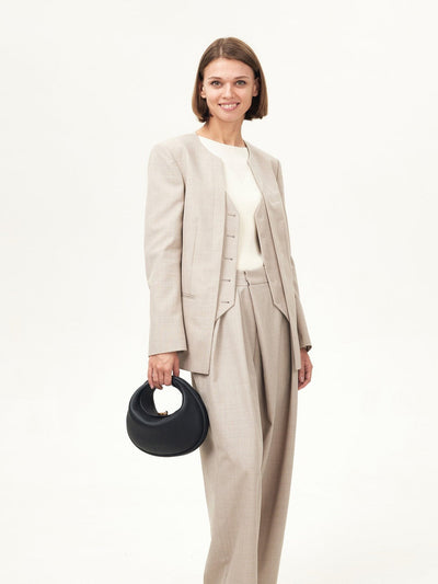 Chic leather handbag