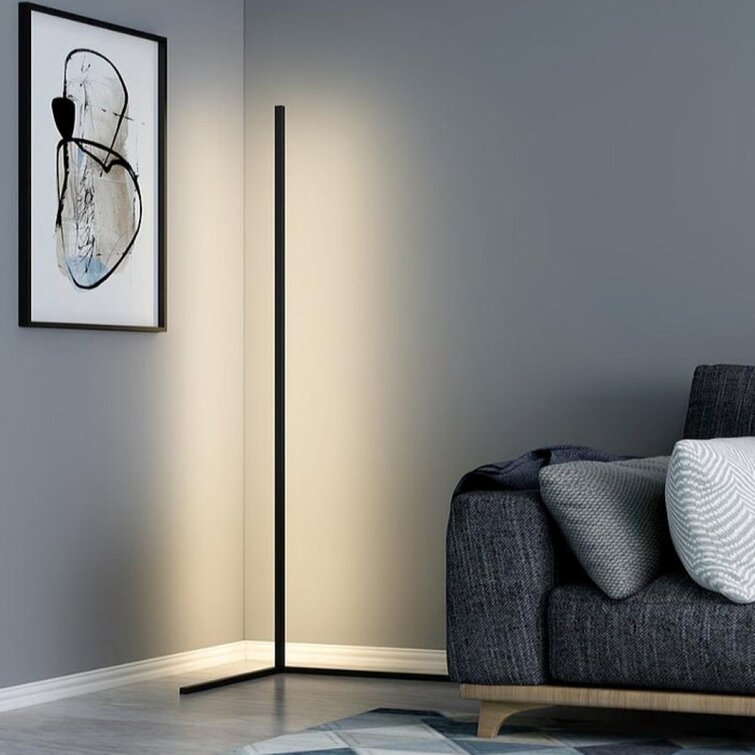 Lampe d'angle LED mince - Luminosité réglable pour le salon ou la chambre à coucher