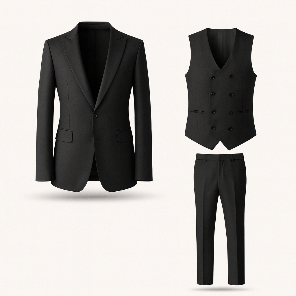 Black 3 piece suit