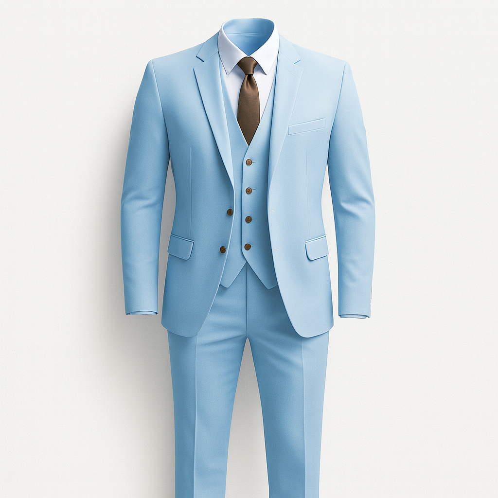 Light Blue 3-piece Suit