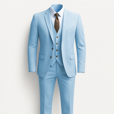 Light Blue 3-piece Suit