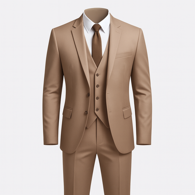 Khaki 3-piece Suit