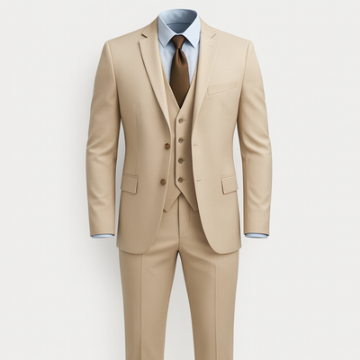 Light Beige 3-piece Suit