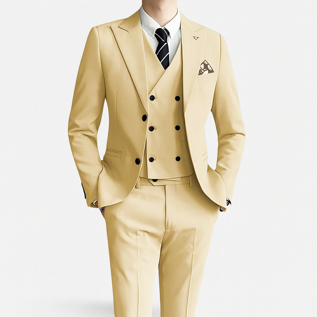 Men's 3-Piece Slim Fit Wedding Guest Suit