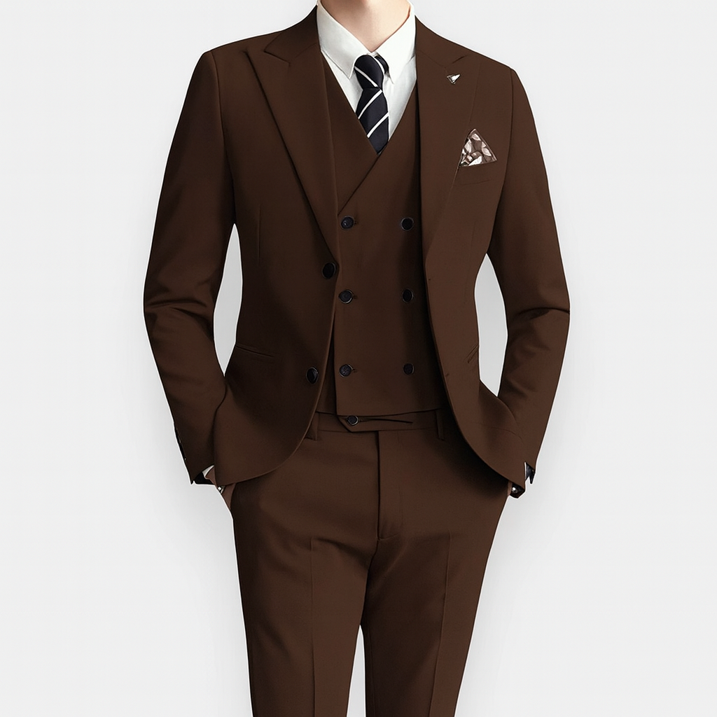 Men's 3-Piece Slim Fit Wedding Guest Suit