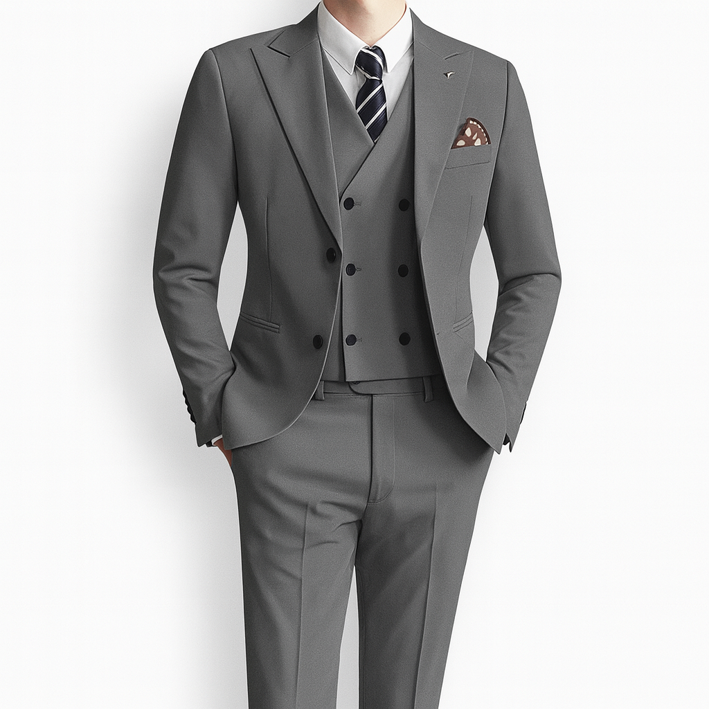 Men's 3-Piece Slim Fit Wedding Guest Suit