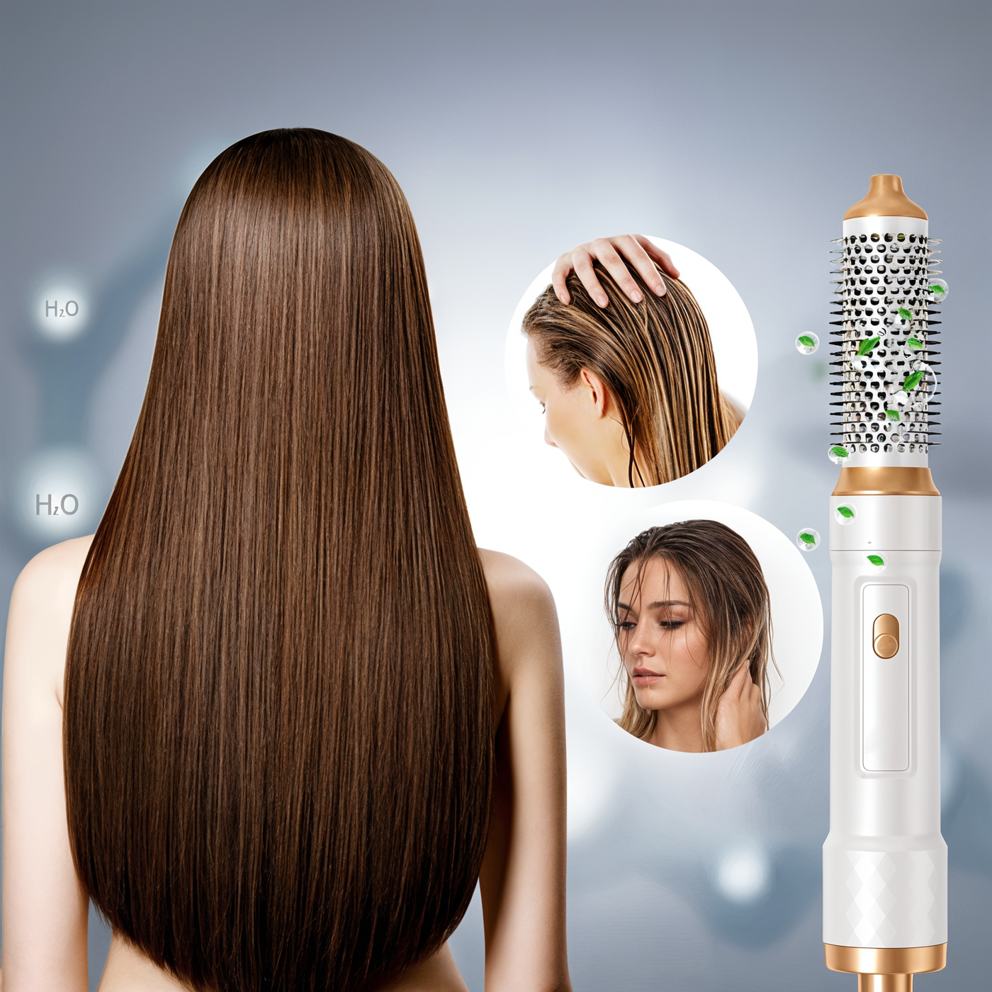 Asciugacapelli 5 in 1 con accessori per lo styling