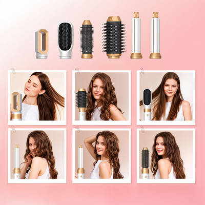 Asciugacapelli 5 in 1 con accessori per lo styling