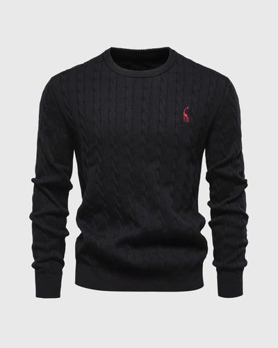 Pull en coton tricoté pour hommes