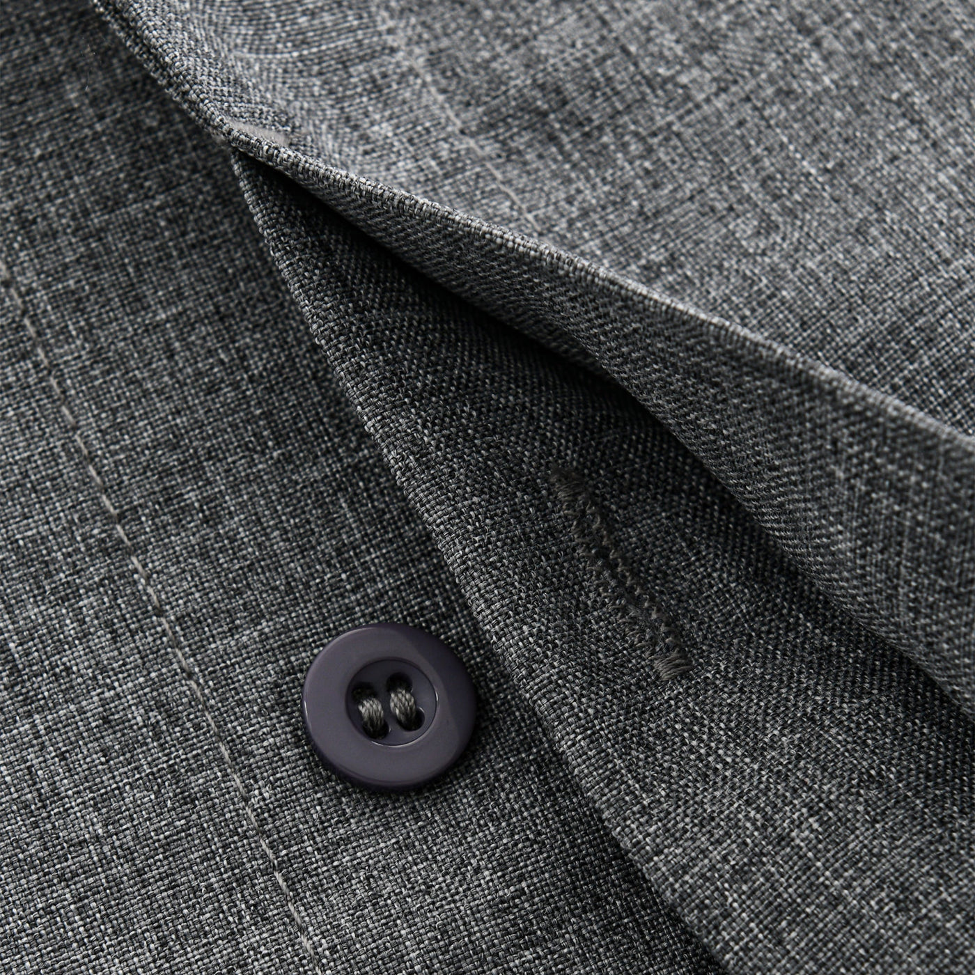 Chemise homme - Fermeture par boutons - Mélange respirant de coton et de lin - Coupe régulière - Manches courtes