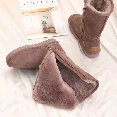 Bottes de neige chaudes pour femmes - Bottes d'hiver confortables avec doublure en peluche