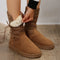 Botas de nieve para mujer, suela gruesa y forro polar, modernas y cómodas.