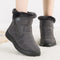 Botines negros de mujer forrados en polar, cómodos y casuales.