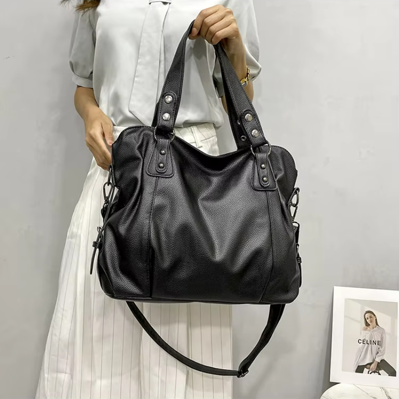 HÉRA - Grand sac à main en cuir souple