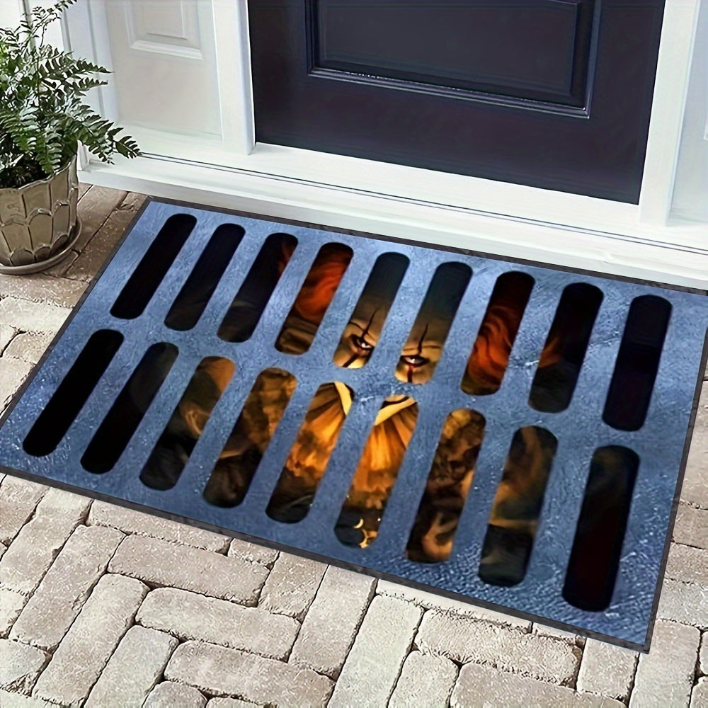 Halloween Clown Doormat | 3D Sewer Grate Design