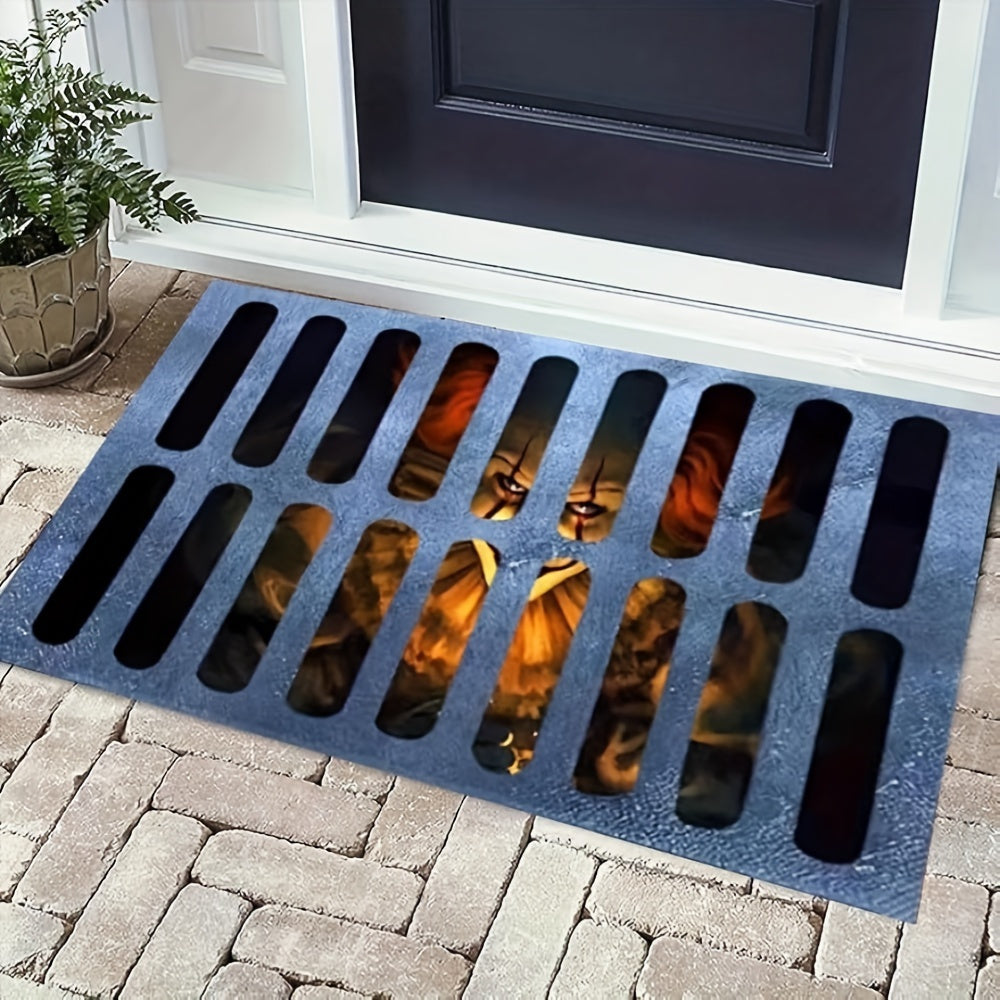 Halloween Clown Doormat | 3D Sewer Grate Design