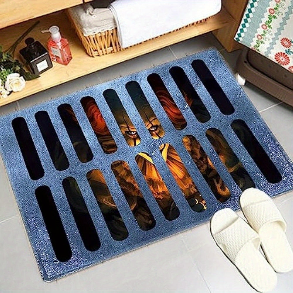 Halloween Clown Doormat | 3D Sewer Grate Design