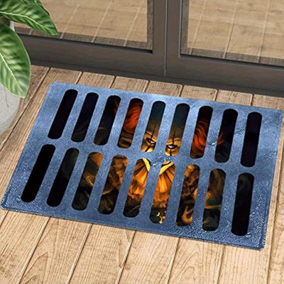 Halloween Clown Doormat | 3D Sewer Grate Design