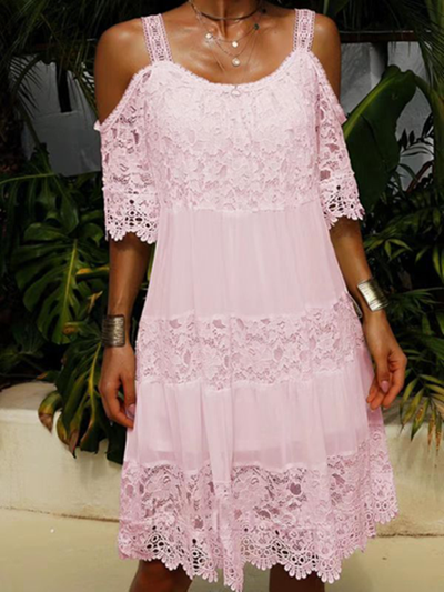 Acuza - Robe en dentelle de mousseline
