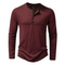 T-shirt à manches longues pour hommes - Polyvalent et confortable