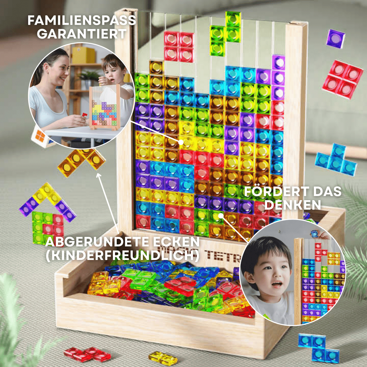 WOODTRIX - Φιλικό προς το περιβάλλον ξύλινο Tetris για παιδιά και ενήλικες