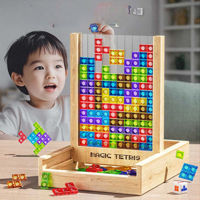 WOODTRIX - Φιλικό προς το περιβάλλον ξύλινο Tetris για παιδιά και ενήλικες
