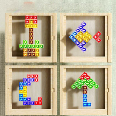WOODTRIX - Φιλικό προς το περιβάλλον ξύλινο Tetris για παιδιά και ενήλικες