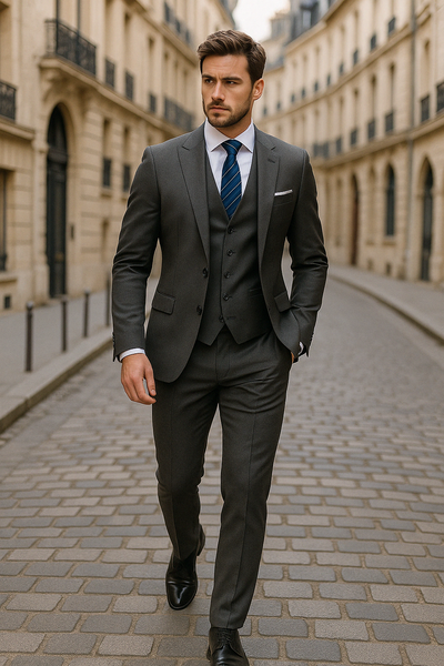 Eric | Ensemble de costume formel pour homme 3 pièces | Élégant, polyvalent & confortable