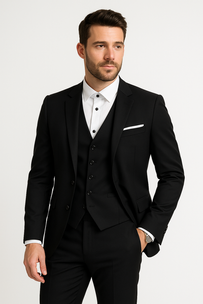 Evert | Ensemble trois pièces pour homme comprenant un blazer, un gilet et un pantalon pour les occasions festives et élégantes