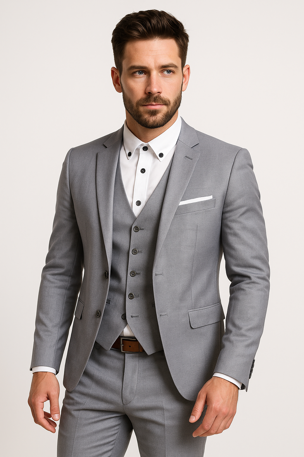 Evert | Ensemble trois pièces pour homme comprenant un blazer, un gilet et un pantalon pour les occasions festives et élégantes