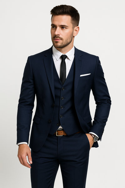 Evert | Ensemble trois pièces pour homme comprenant un blazer, un gilet et un pantalon pour les occasions festives et élégantes
