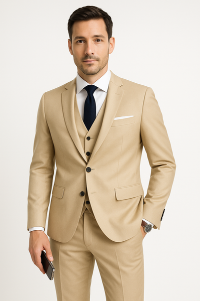 Evert | Ensemble trois pièces pour homme comprenant un blazer, un gilet et un pantalon pour les occasions festives et élégantes