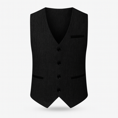 Black Men's Lightweight Casual Vest