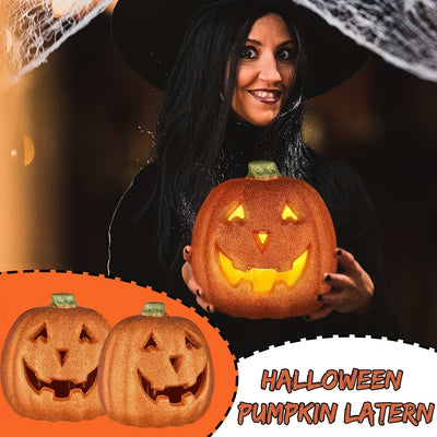 Halloween Lighted Pumpkin - Battery-Operated Jack O'Lantern Decoration