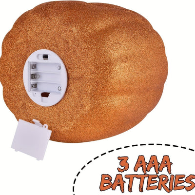Halloween Lighted Pumpkin - Battery-Operated Jack O'Lantern Decoration