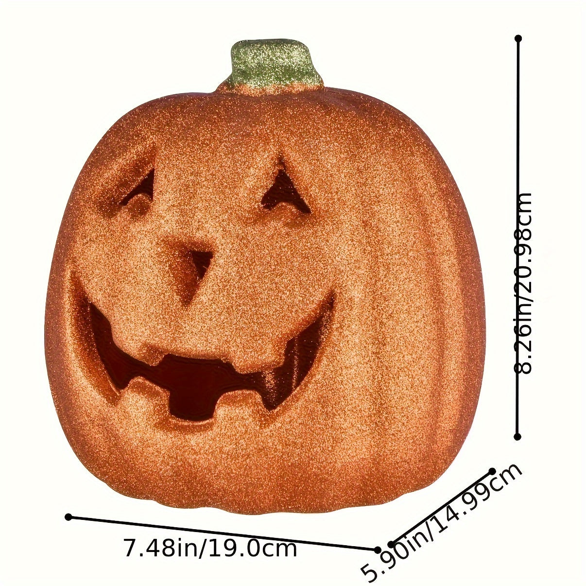 Halloween Lighted Pumpkin - Battery-Operated Jack O'Lantern Decoration
