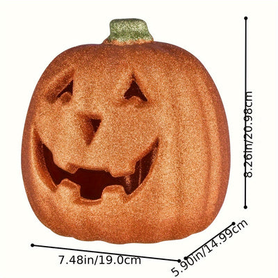 Halloween Lighted Pumpkin - Battery-Operated Jack O'Lantern Decoration