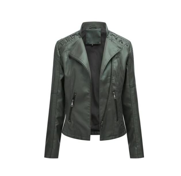 Léa | Veste en cuir d'agneau premium