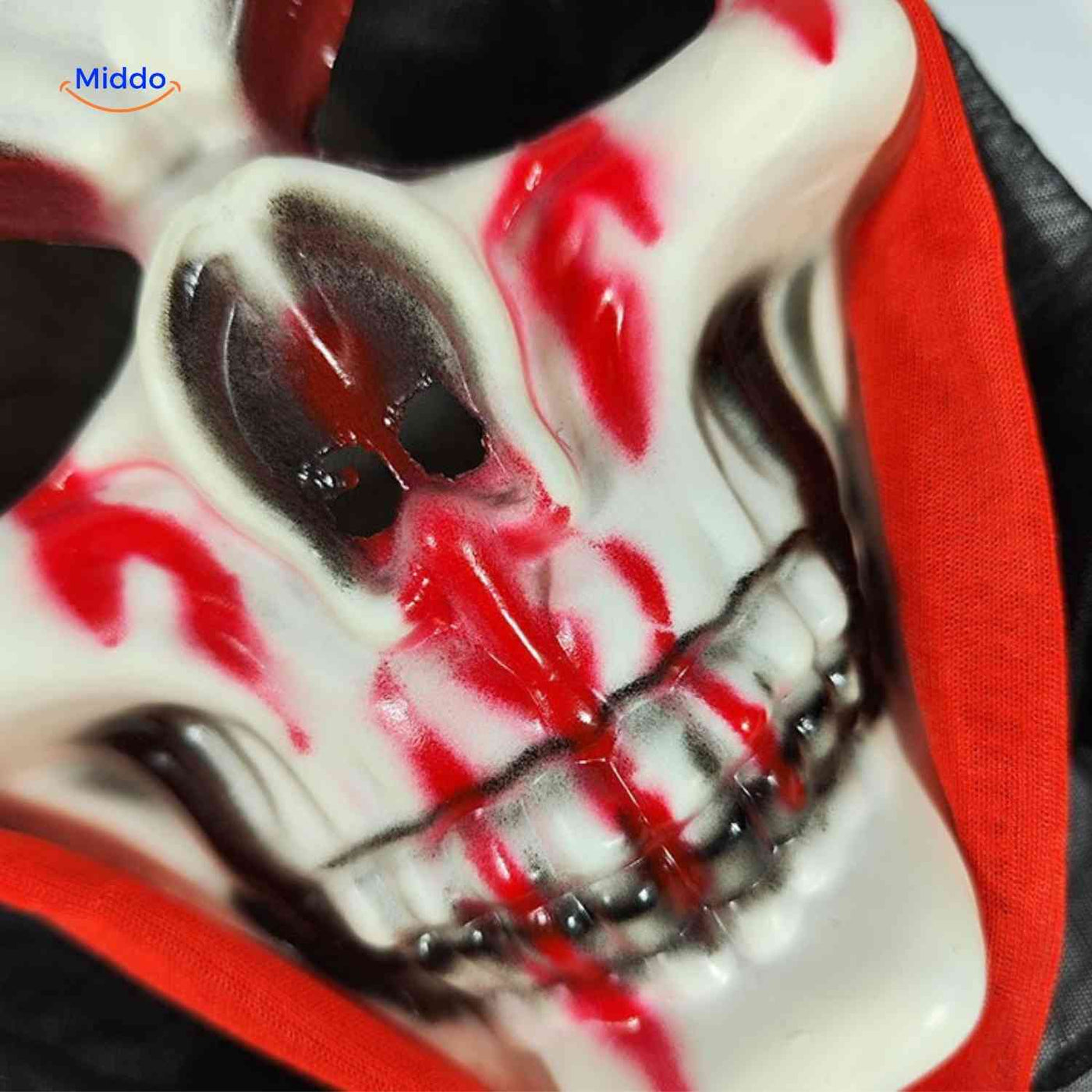 Grimora Set | Accessoires pour cape d'Halloween, masques de squelette et faucille