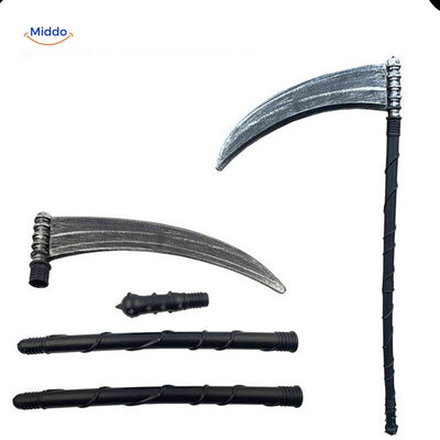 Grimora Set | Accessoires pour cape d'Halloween, masques de squelette et faucille