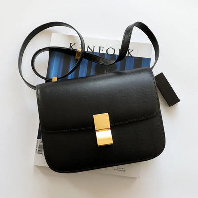 sac bandouliere a rabat femme noir detail or