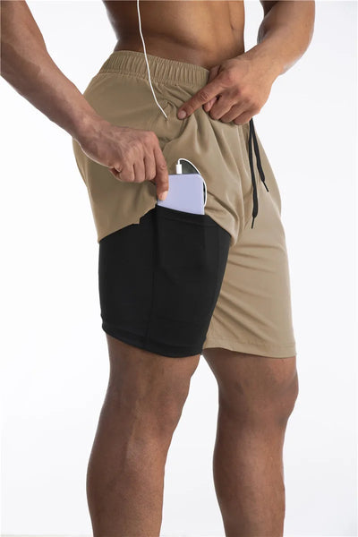 Titan | Short de course avec doublure et poche pour téléphone - Confort et fonctionnalité